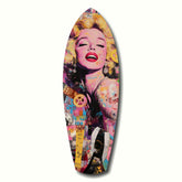 Marilyn Monroe V3 Glass Wall Art.